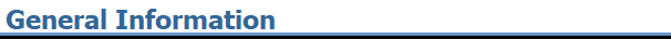 General Information